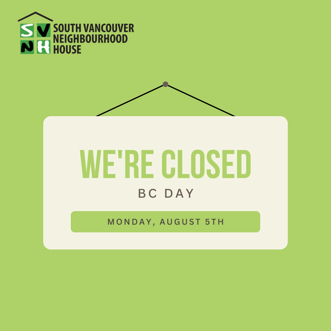 SVNH Closure – Monday, August 5 2024