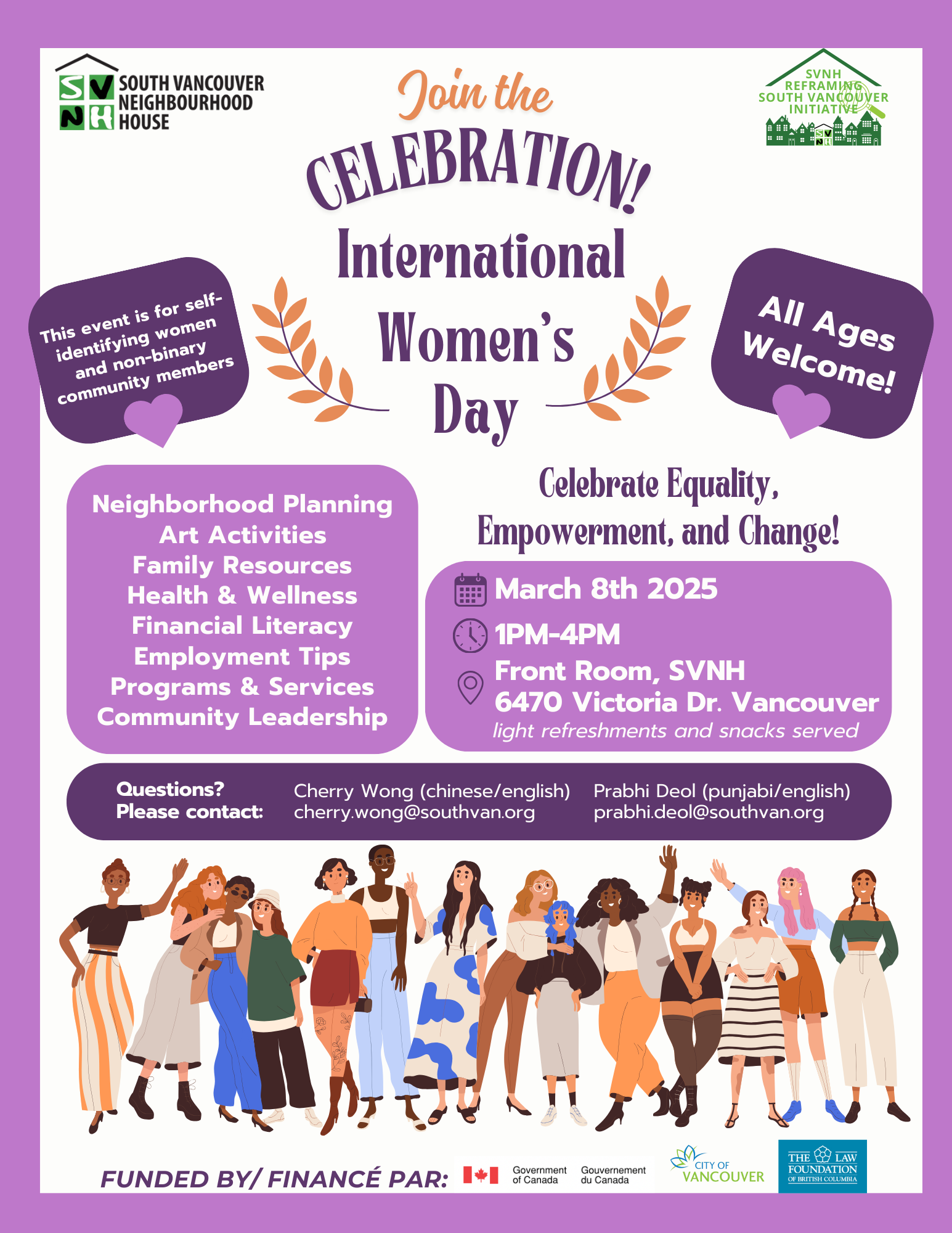 International Womens Day Event – March 8, 2025